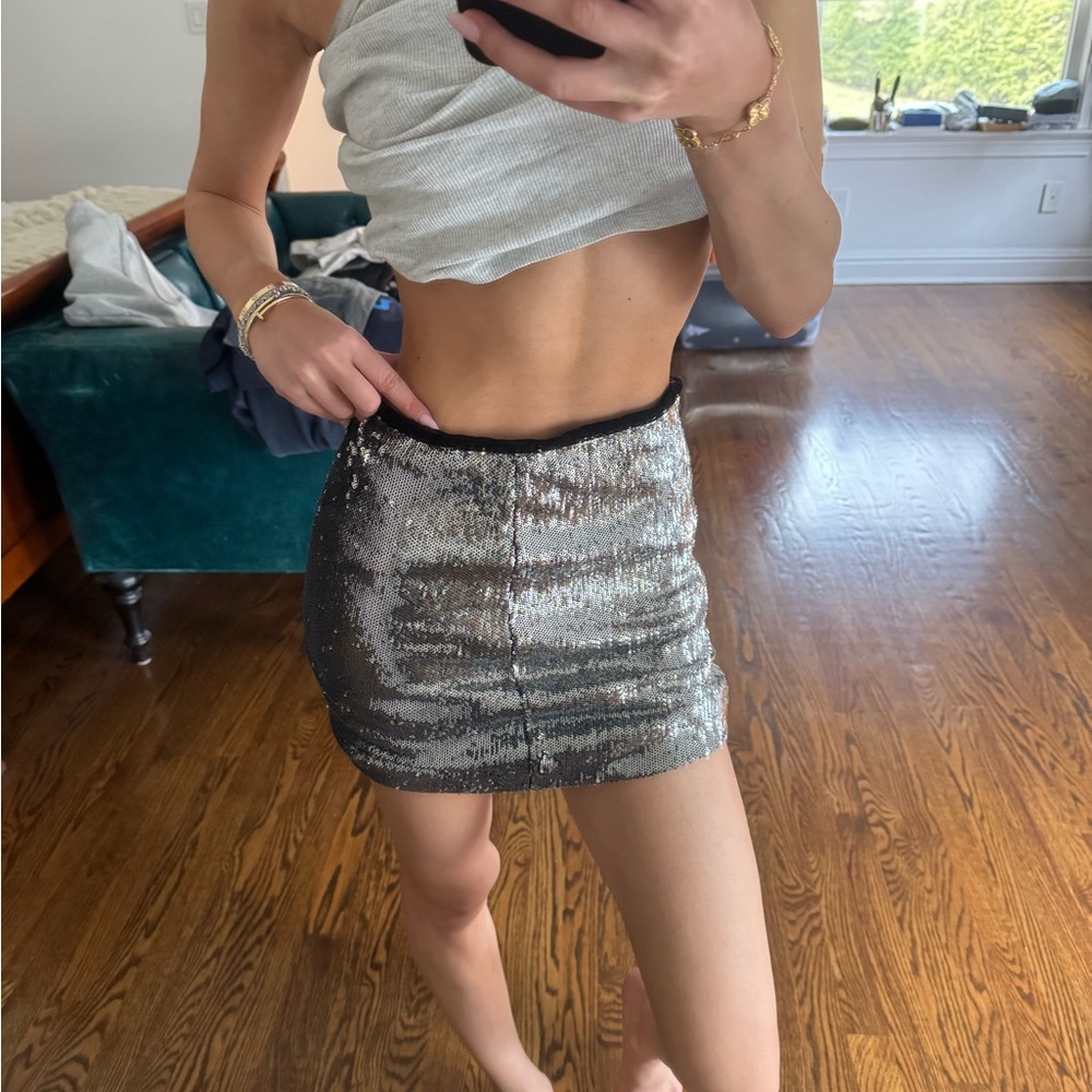 Forever 21 Sequined Mini Skirt - Picture 3 of 6